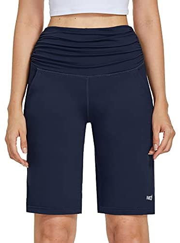 10” Long Bermuda Stretchy  Shorts for Women