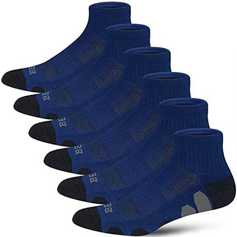 Men's Performance Athletic Ankle Running Socks (6 Pack)