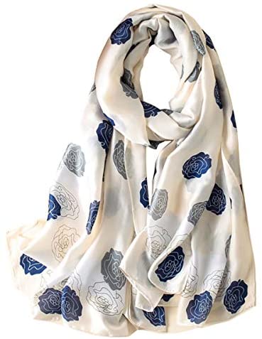 YMXHHB Silk Scarf 100% Mulberry Silk Fashion Scarves Long Lightweight Shawl Wrap …
