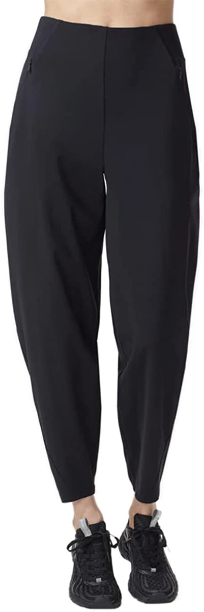 Women's Casual High Waisted Tapered Pants Athletic Running Yoga Joggers Travel Work Leggings with Pockets