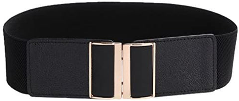 Beltox Womens 2.36" Wide Belt Elastic Stretch Cinch Waistband Lady Cummerband