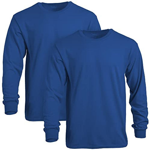 Gildan Men's DryBlend Long Sleeve T-Shirt, Style G8400, 2-Pack