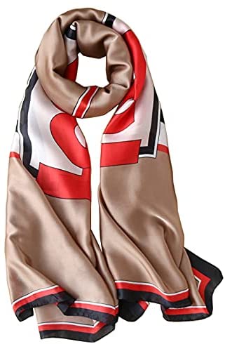 YMXHHB Fashion Scarves Scarf 100% Silk Feeling Scarf Silk Like Scarves Long Lightweight Sunscreen Shawls for Women
