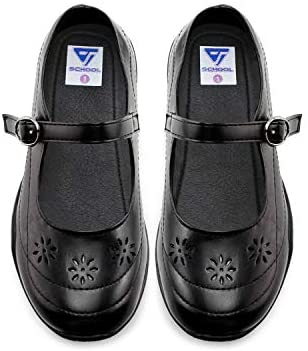 Girls School Shoes Classic Mary Jane Dress Flats
