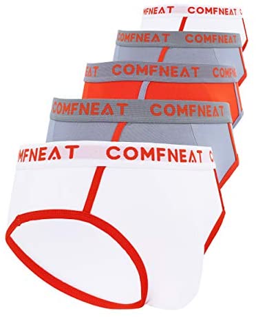 Men's 5-Pack Briefs Bamboo Rayon Stretchy Ultra Soft Comfy Underwear