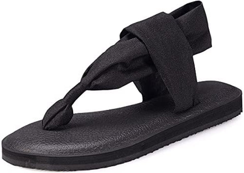 Santiro Womens Flip Flops Comfort Yoga Sling Flat Sandals