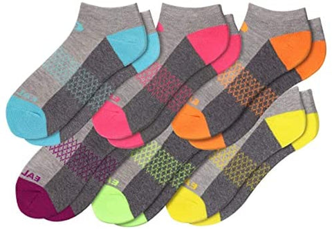 Womens Ankle Socks 6 Pairs Running Athletic Cushioned Sole Socks With Tab