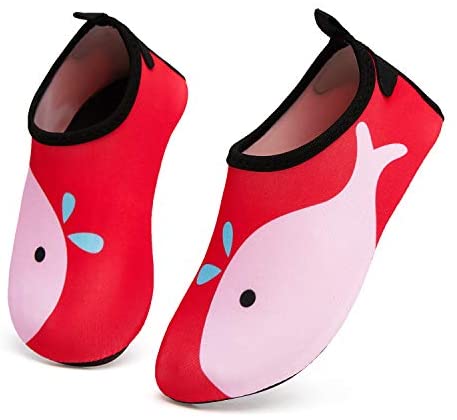 mysoft Kids Water Shoes Quick Dry Non-Slip Toddler Water Skin Barefoot Sports Swimming Beach Pool Shoes for Boys & Girls