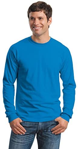 Gildan Ultra Cotton 6 oz. Long-Sleeve T-Shirt (G240) MILITARY GREEN
