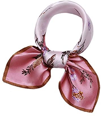 100% Real Mulberry Silk Scarf -21'' x 21''