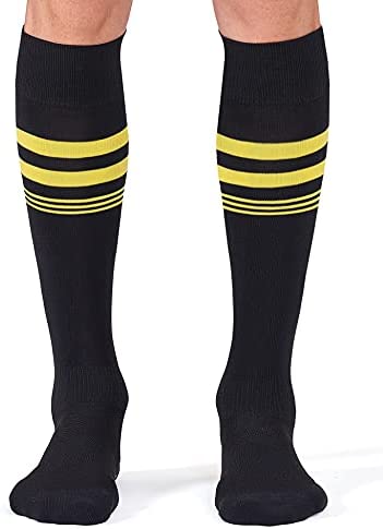 CS CELERSPORT 2 Pack Soccer Socks for Youth Kids, Men and Women Athletic Baseball Softball Football Socks