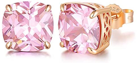 Morning Dew Rose Gold-Plated Stud Earrings