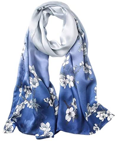 100% Mulberry Silk Long Scarf for Women