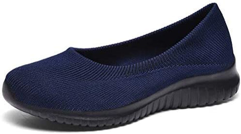 konhill Women's Tennis Walking Shoes Breathable Casual Work Slip-on Sneakers