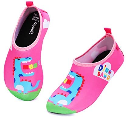 mysoft Kids Water Shoes Quick Dry Non-Slip Toddler Water Skin Barefoot Sports Swimming Beach Pool Shoes for Boys & Girls
