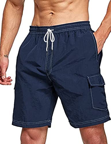 Men Swim Trunks Boardshorts Quick Dry Beach Bathing Suits Shorts Swimwear