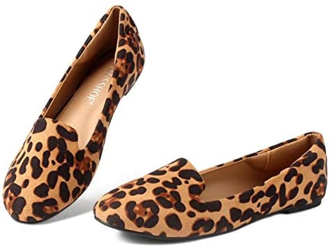 MUSSHOE Flats Shoes for Women Slip on Round Toe Comfortable Women's Flats Ballet Flats Shoes Loafers for Women