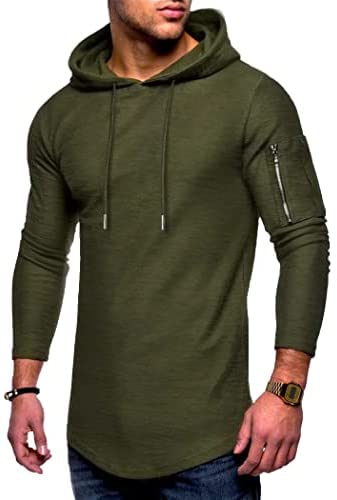 Men's Hoodies Sweatshirts Lightweight Gym Workout Long Sleeve Athletic Hoody