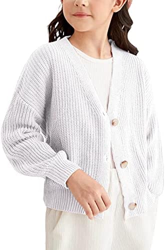 Girls V Neck Casual Sweater