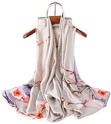 YMXHHB Silk Scarf 100% Mulberry Silk Fashion Scarves Long Lightweight Shawl Wrap …
