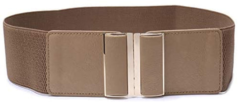 Beltox Womens 3" Wide Belt Elastic Stretch Cinch Waistband Lady Cummerband