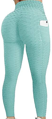 Karlywindow Women's Butt Lifting Legging High Waist Yoga Pants Capri Tummy Control Scrunch Booty Legging Tights