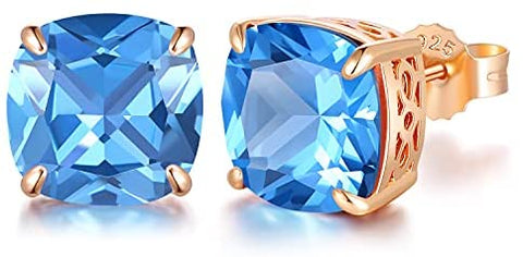Morning Dew Rose Gold-Plated Stud Earrings
