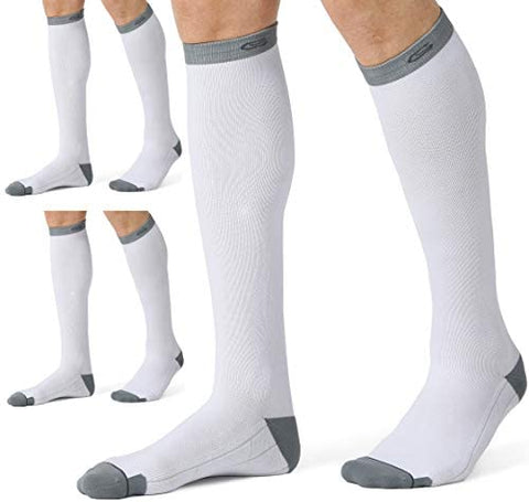 CELERSPORT 3 Pairs Compression Socks 20-30mmHg for Men and Women Nursing Socks