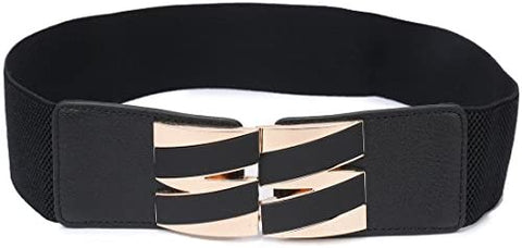 Beltox Fine Women’s Elastic High Waist Wide Cummerbund Stretch Belt