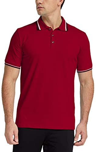 Men's Polo Shirt Long/Short Sleeve Casual Slim-fit Cotton Tee Top