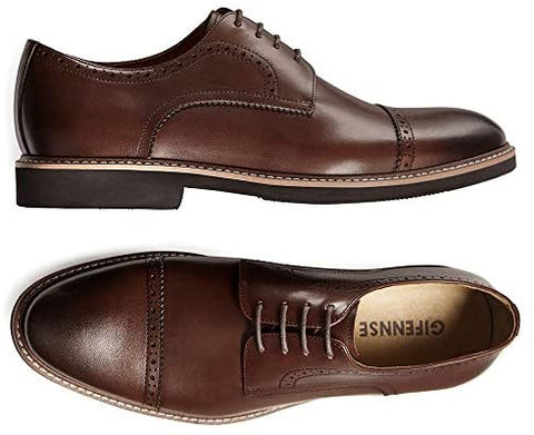 GIFENNSE Men's Casual Dress Shoes Leather Oxford Shoe
