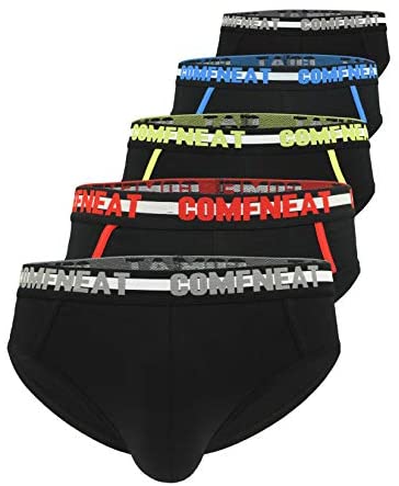 Men's 5-Pack Briefs Cotton Spandex Stretchy Ultra Soft Comfy Underwear