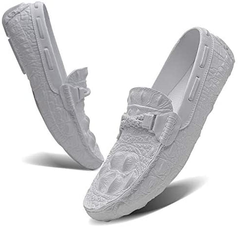 TIAMOU Boat Shoe Men Loafer Relaxed-Fit Slip-On Loafer Summer Breathable Comfort Walking Casual Shoes for Male Business Work Office Outdoor