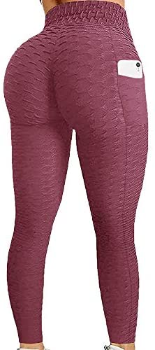 Karlywindow Women's Butt Lifting Legging High Waist Yoga Pants Capri Tummy Control Scrunch Booty Legging Tights