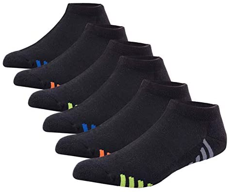 Mens Athletic Low Cut Ankle Socks Cushioned Running Sports Sock for Men 6 Pack