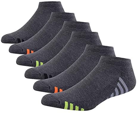 Mens Athletic Low Cut Ankle Socks Cushioned Running Sports Sock for Men 6 Pack