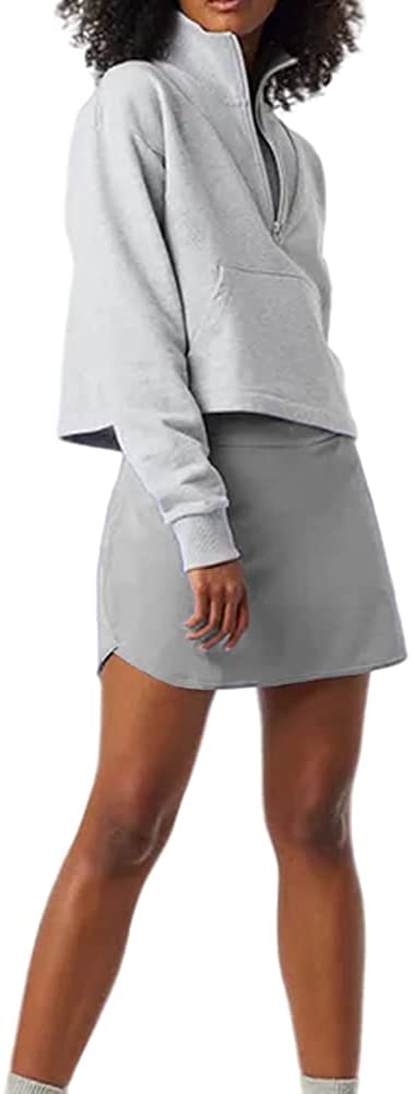 Womens Active Golf Tennis Skort Athletic Lightweight Running Skirts with Built-in Shorts