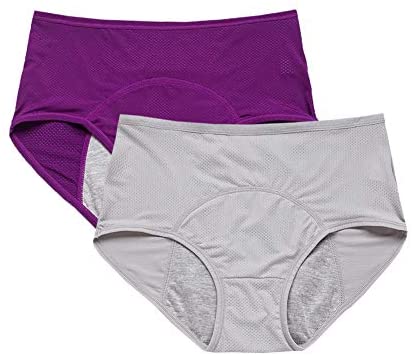 YOYI FASHION Women Mesh Holes Breathable Leakproof Period Panties Mulit Pack US Size XXS-4XL/11