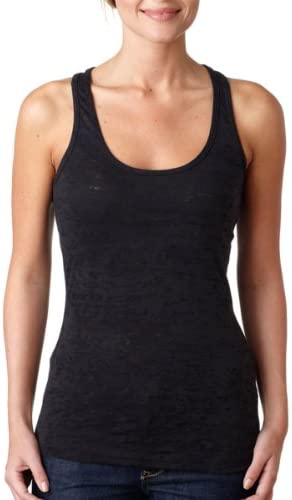 Next Level Women's Burnout Baby-Rib Collar Racerback Tank