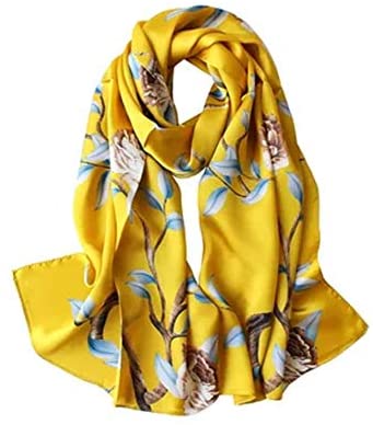 100% Mulberry Silk Long Scarf for Women