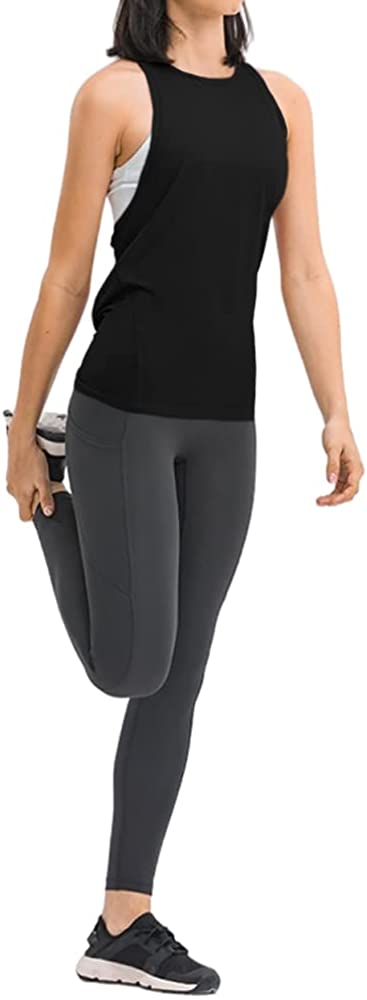 Womens Criss Cross Workout Sleeveless Running Shirts Athletic Tank Tops for Women