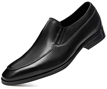 GIFENNSE Men's Dress Shoes Slip-on Loafers Leather Formal Shoes for Men