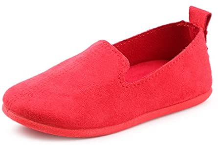 UNI Angel Toddler Loafers Little Kid Girl's Boy's Suede Slip-on Loafers Casual Comfort Flat Shoes