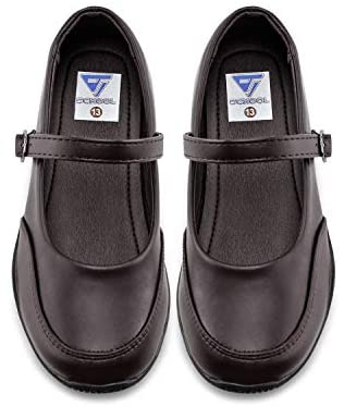 Girls School Shoes Classic Mary Jane Dress Flats