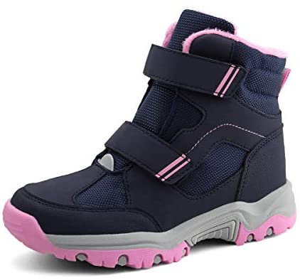 Kids Ankle Snow Boots Boys Girls Outdoor Warm Winter Shoes