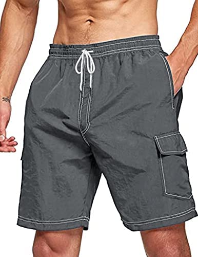 Men Swim Trunks Boardshorts Quick Dry Beach Bathing Suits Shorts Swimwear