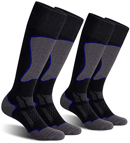 CelerSport 2/3 Pack Men's Ski Socks for Skiing, Snowboarding, Cold Weather, Winter Performance Socks