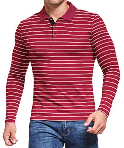 Men's Polo Shirt Short/Long Sleeve Casual Slim-fit Cotton Shirts