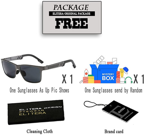 ELITERA Aluminum Magnesium Polarized Men Sunglasses For Sports Driving Travel E6560