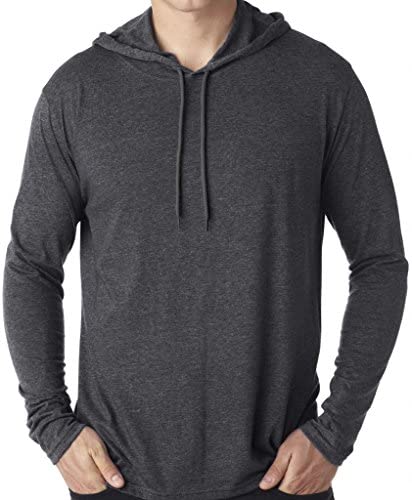 Yoga Clothing For You Mens Lightweight Cotton Hoodie Tee Shirt